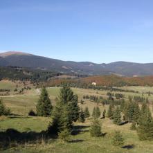 Pohľad na Kráľovu hoľu zo sedla Besníka