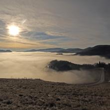 Dobšina pod perinou z hmly