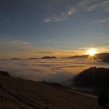 Západ slnka nad Dobšinskou kotlinou 27.12.2015