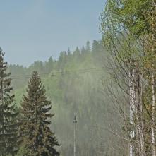 Peľové mračná v Dobšinskej ľadovej jaskyni.